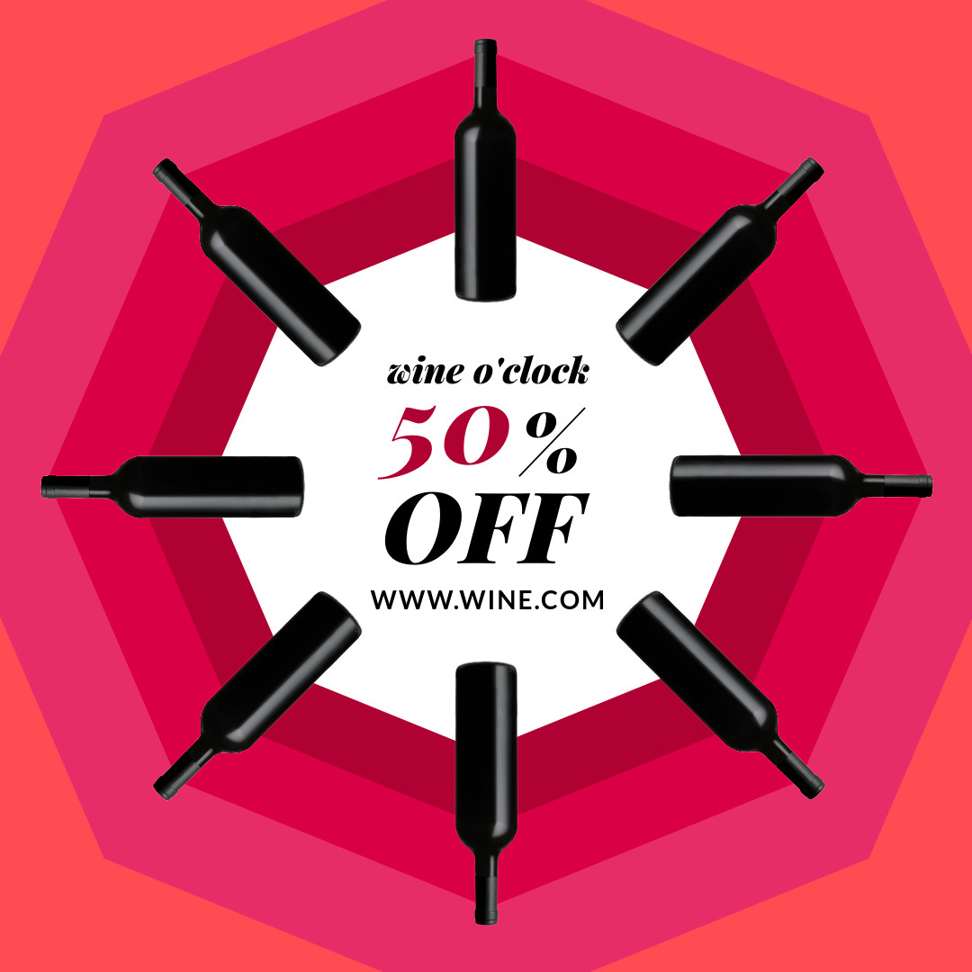 Wine Sale Ad Template 1080x1080 template