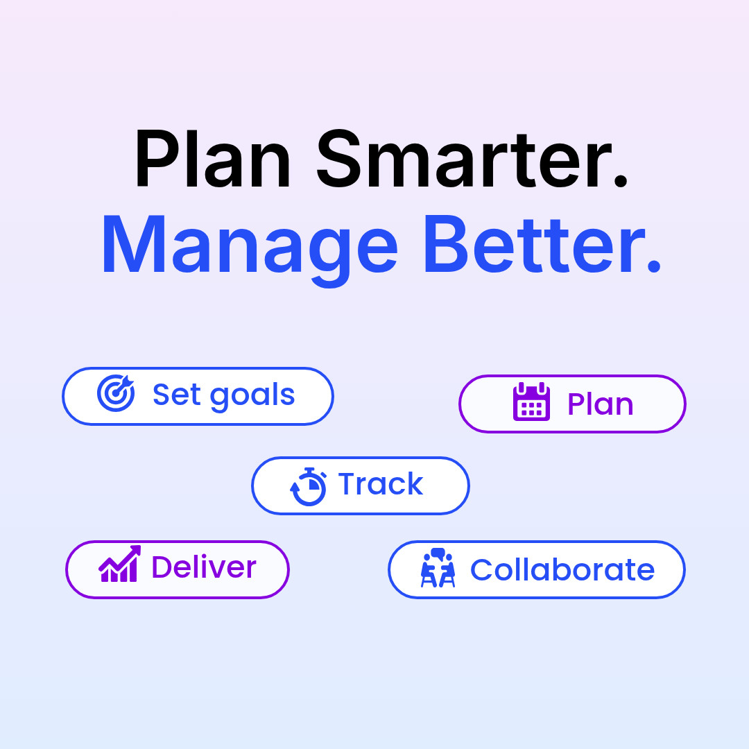 Plan Smarter Manage Better 1080x1080 template