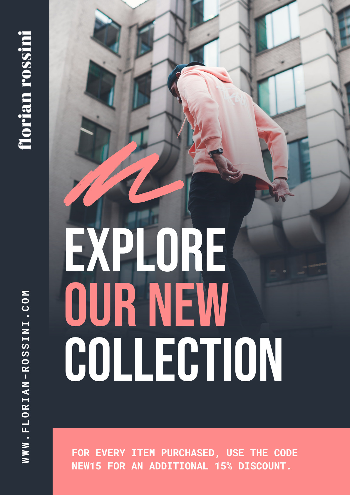 Explore Our New Fashion Collection Poster 1191x1684 template preview