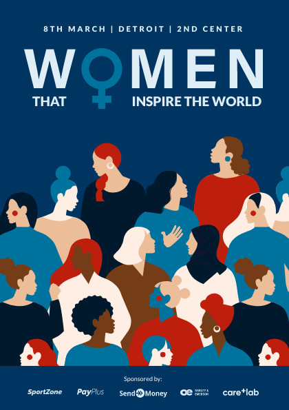 Women's Day Inspire the World – Flyer Template 420x595 template