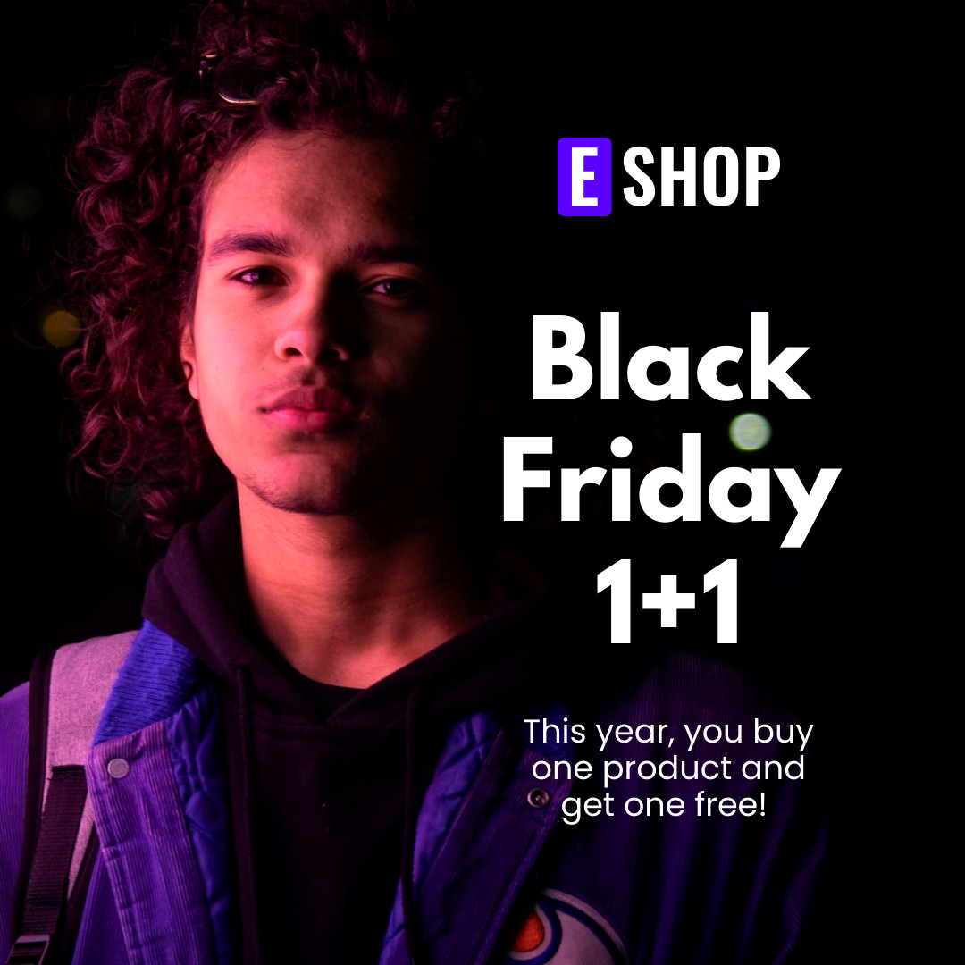 One Plus One Black Friday 1080x1080 template
