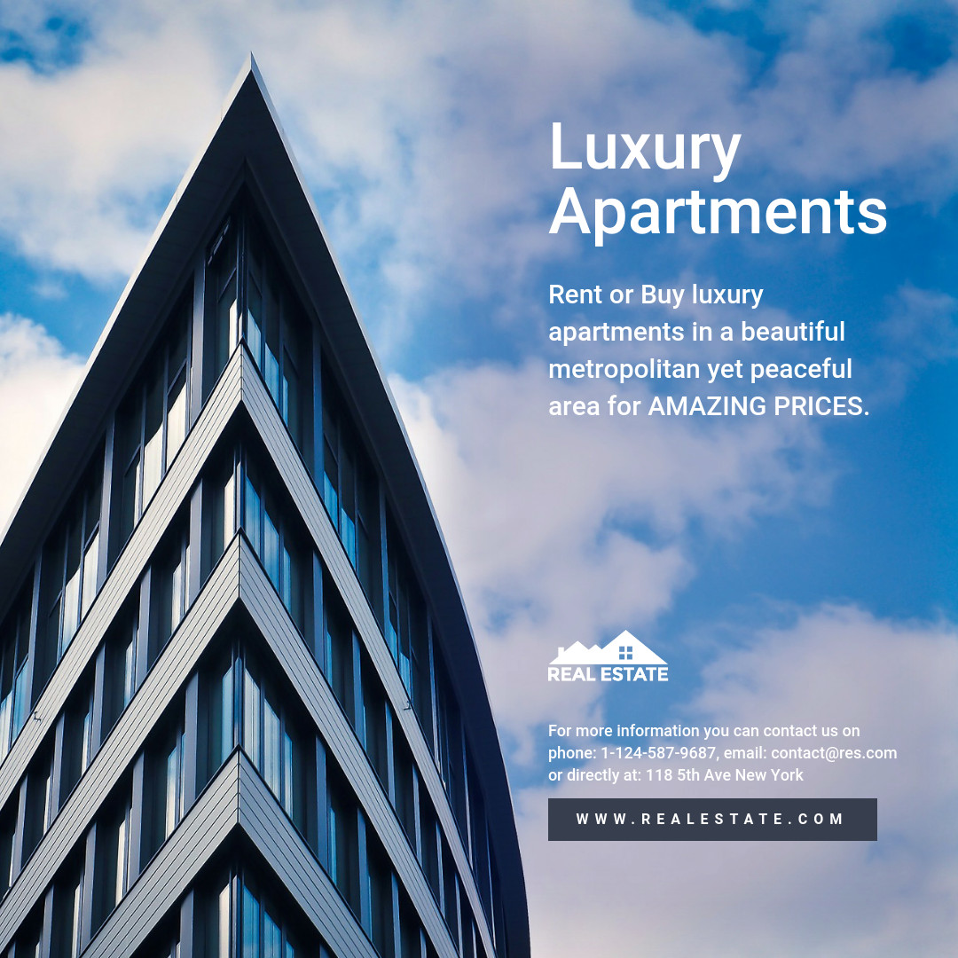 Luxury Real Estate 1080x1080 template preview