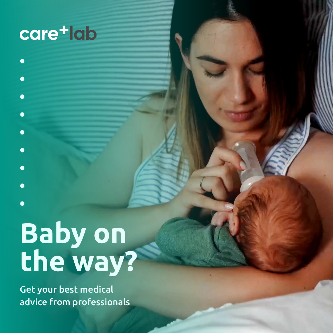 Baby on the Way Medical Advice Video 1080x1080 template