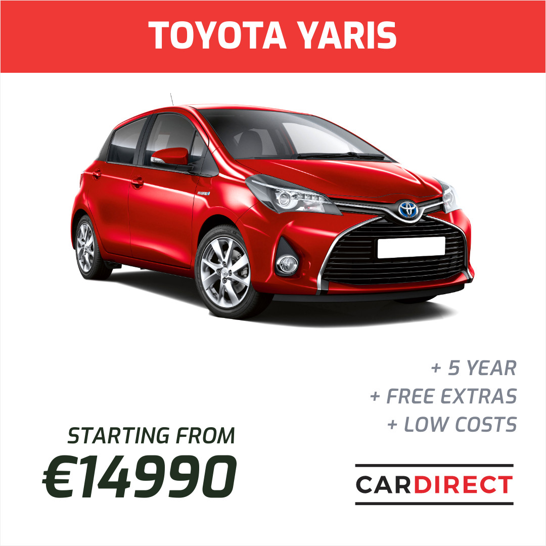 Red Toyota Yaris Automotive 1080x1080 template