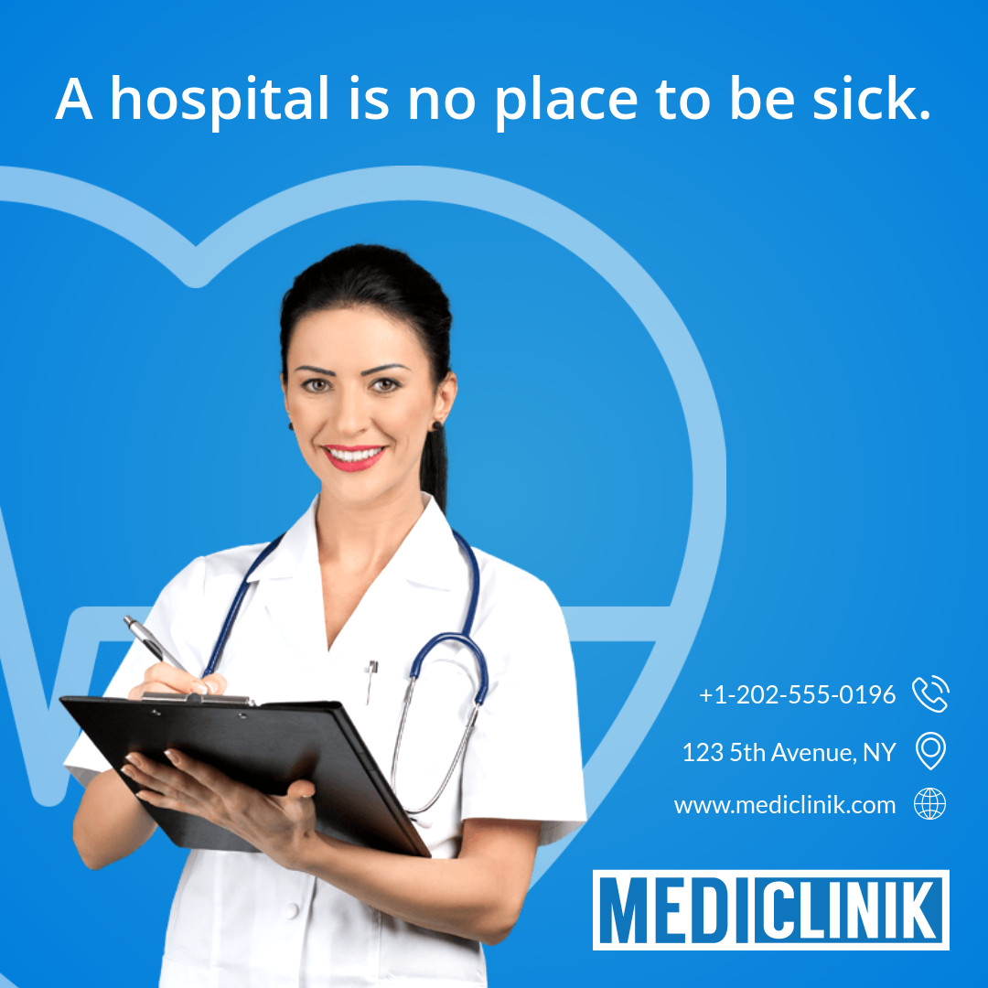 Hospital Ad Template 1080x1080 template