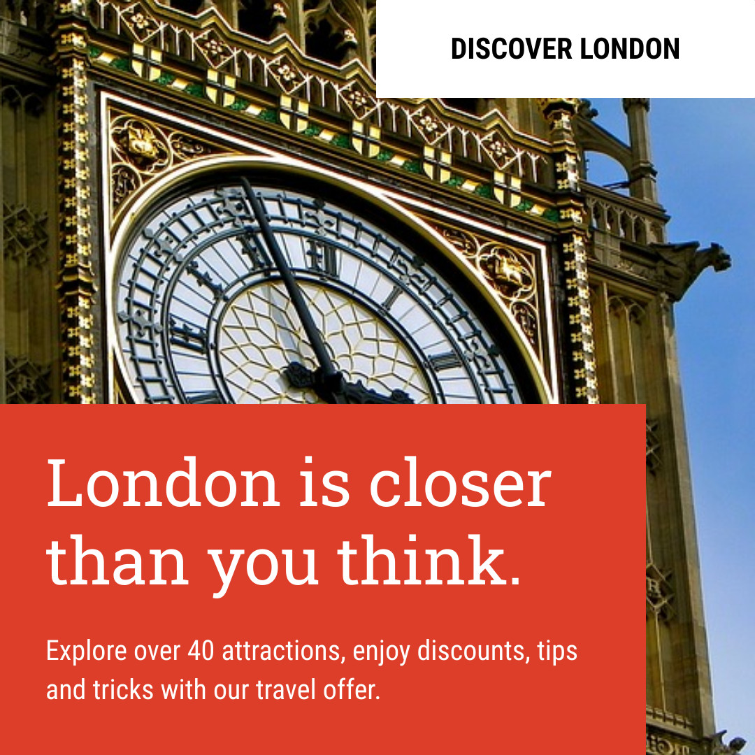 London is Closer Than You Think 1080x1080 template
