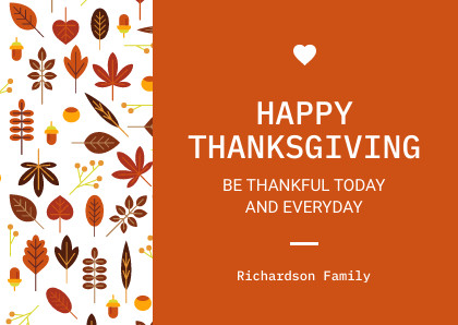 Thanksgiving Today and Everyday Card 420x298 template