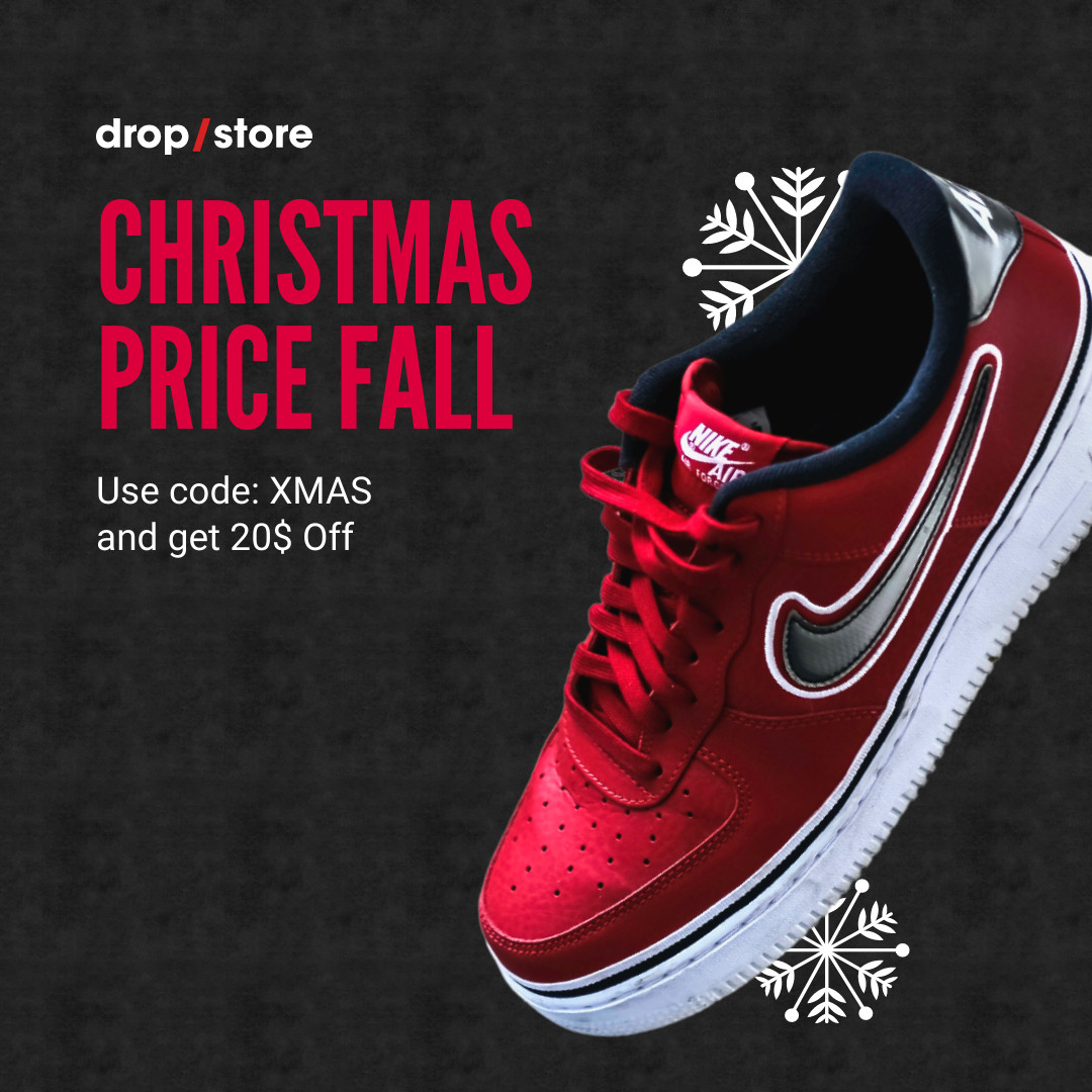 Christmas Footwear Promotional Price Template 1080x1080 template