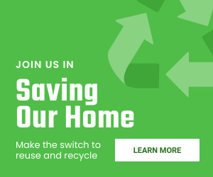 Save our Home and Recycle Earth Day 300x250 template