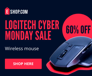 Logitech Mouse Cyber Monday Sale 300x250 template