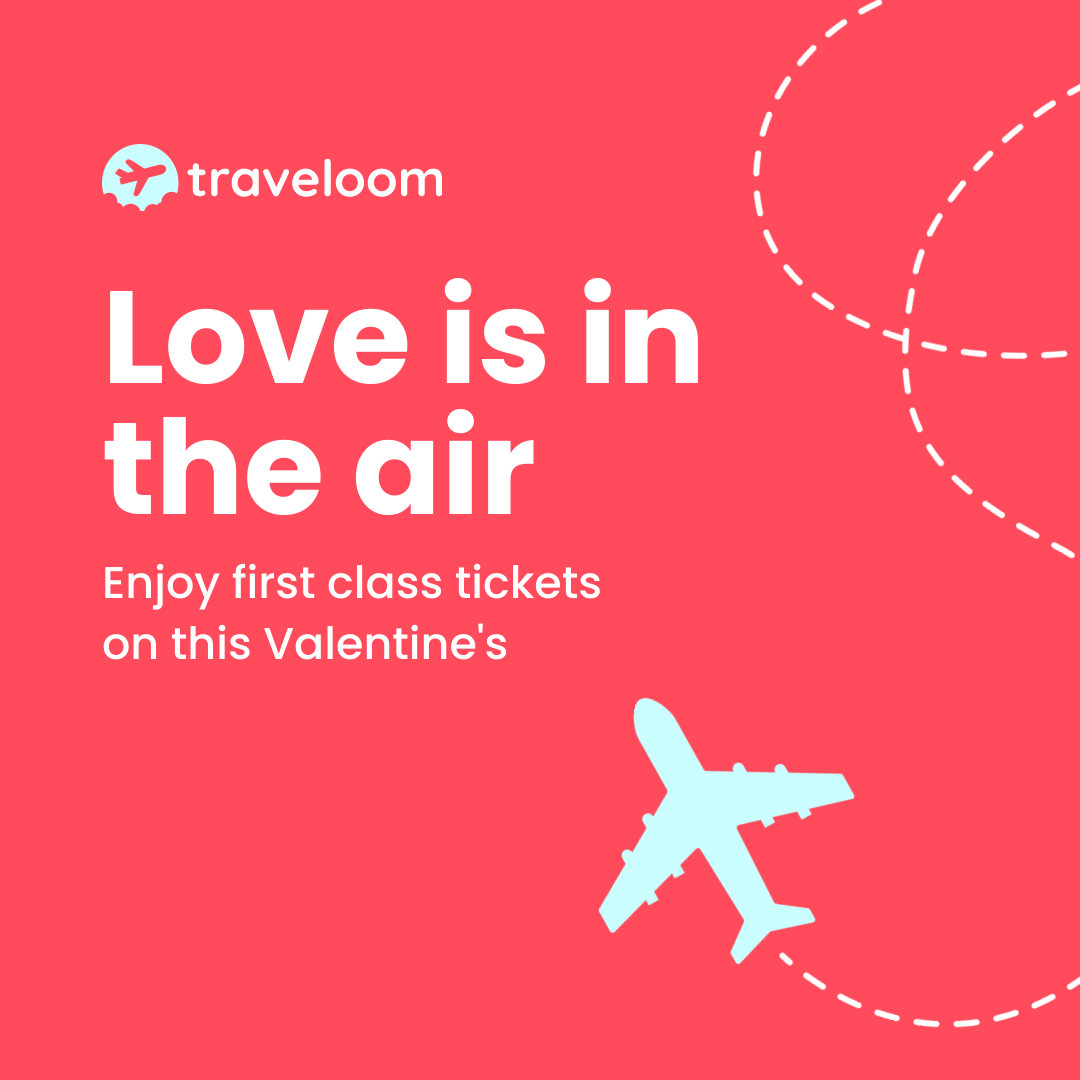 Love Is In The Air Valentine's Day 1080x1080 template