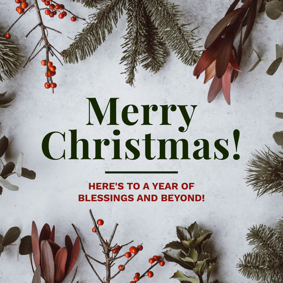 Christmas Blessings and Beyond 1080x1080 template