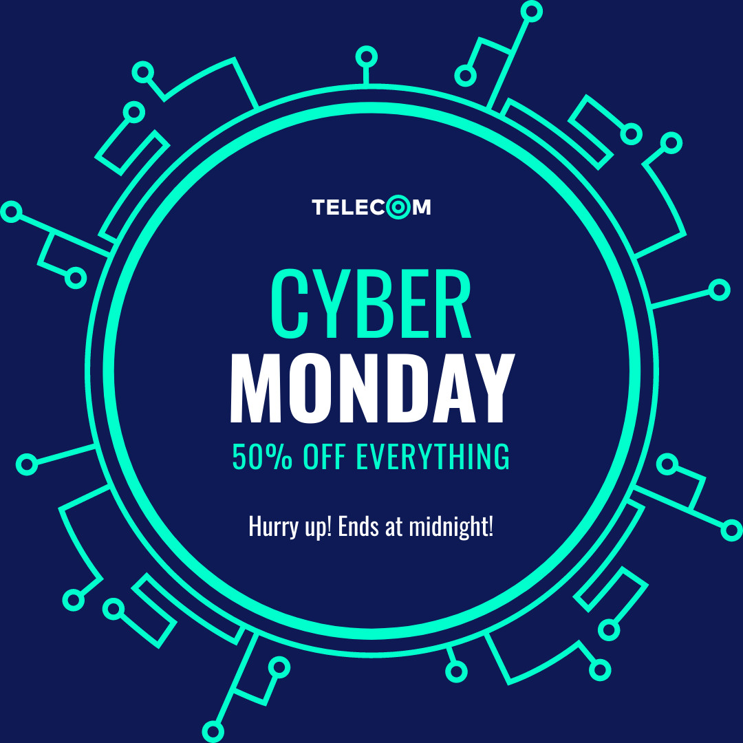 Cyber Monday Circuit Circle 1080x1080 template