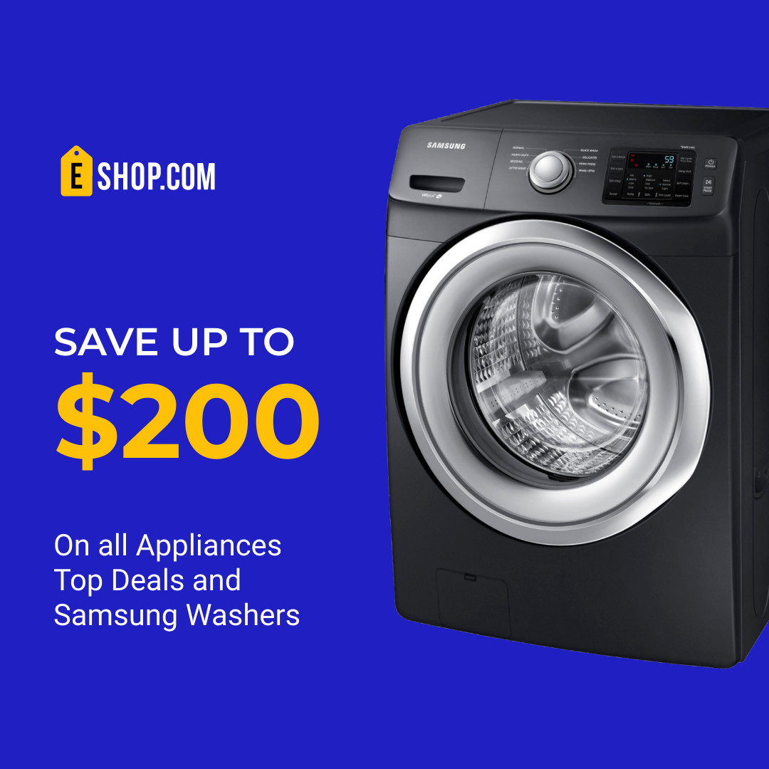 Samsung Top Appliances Deals 1080x1080 template