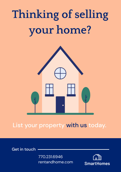 Thinking of Selling Your House – Flyer Template 420x595 template