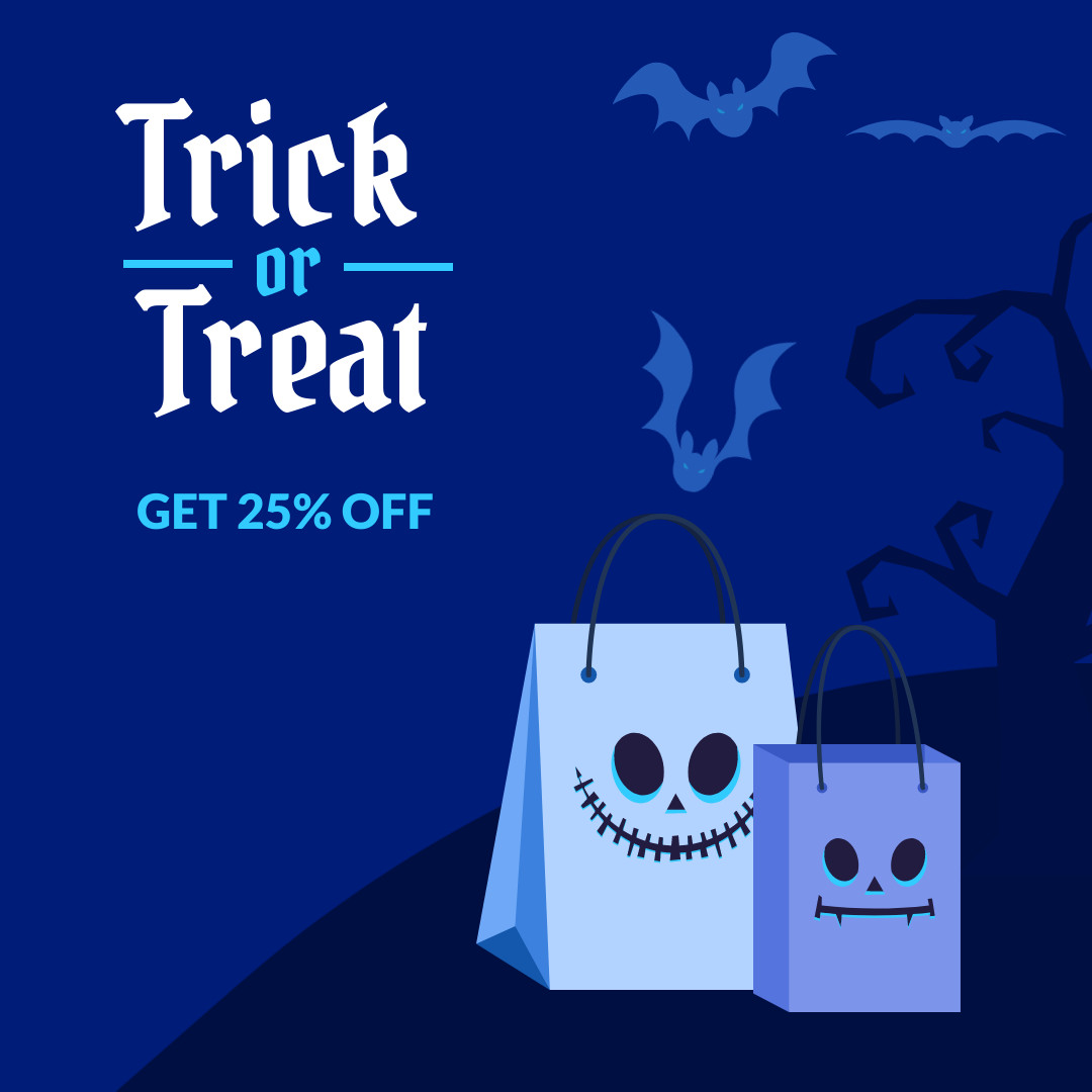Trick or Treat Halloween Sale 1080x1080 template
