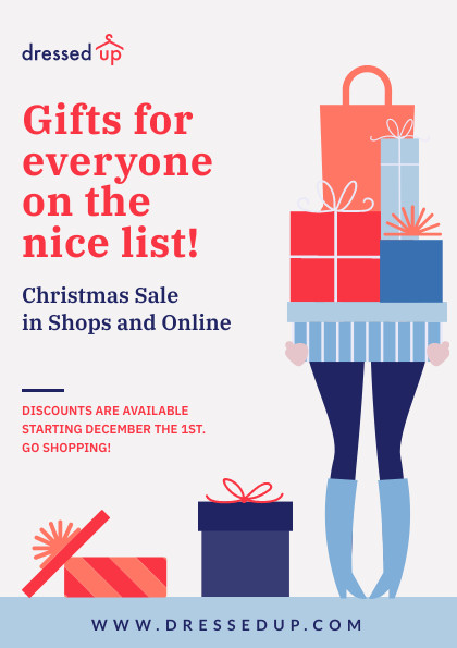 Christmas Sale Gifts for Everyone Flyer 420x595 template preview