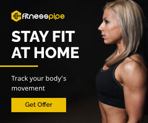 Stay Fit At Home Fitness 300x250 template