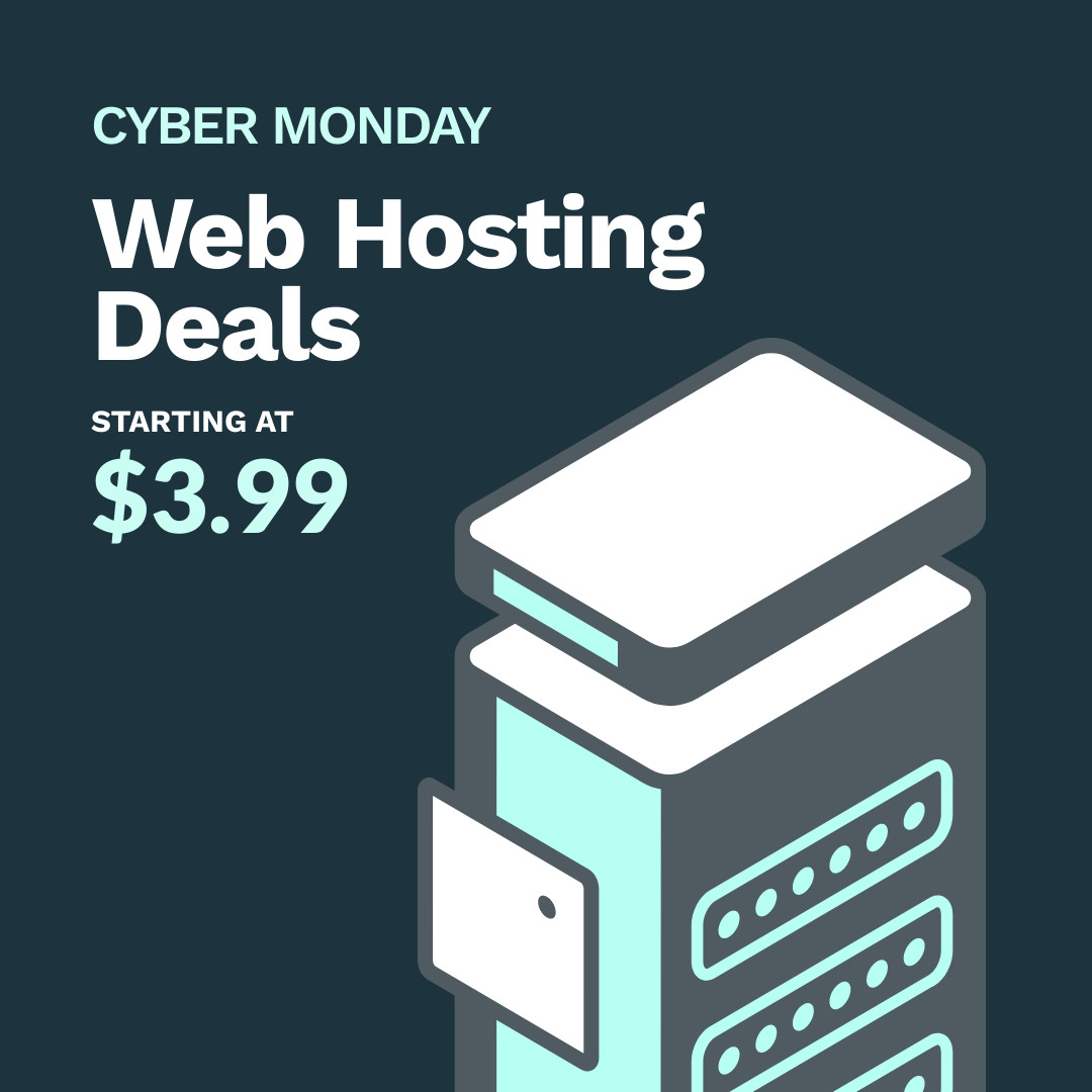 Cyber Monday Web Hosting Deals 1080x1080 template