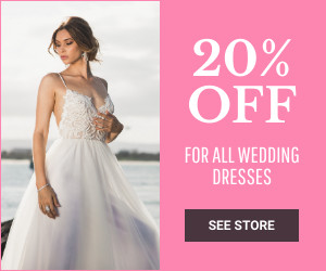 Discount on All Wedding Dresses  300x250 template