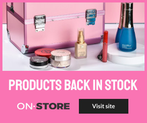 Beauty Products Back in Stock 300x250 template