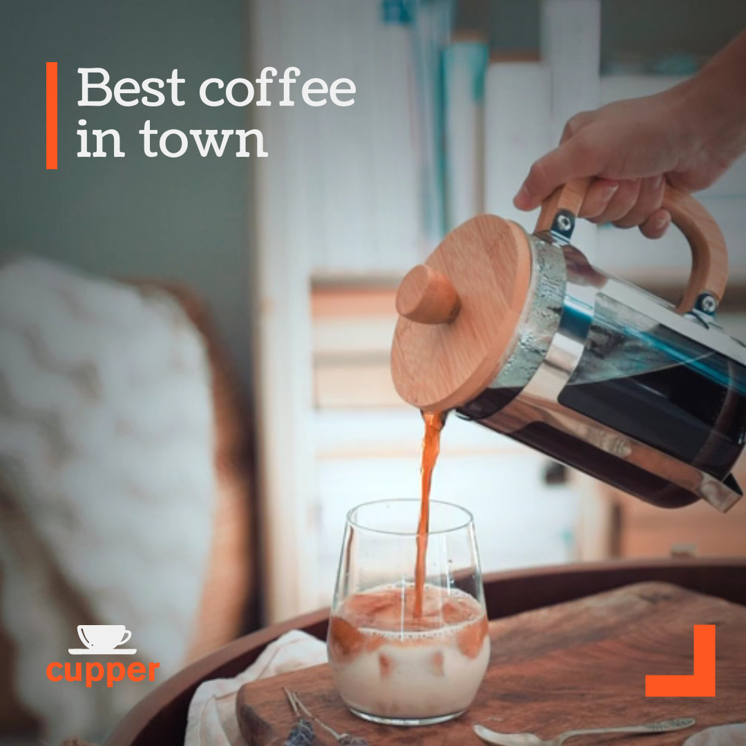 Coffee Place Best in Town Video 1080x1080 template